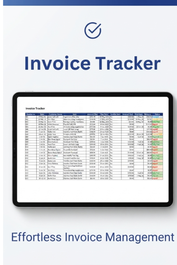 Automated Invoice Tracker With Invoice Template